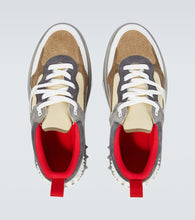 Christian Louboutin Astroloubi leather and suede sneakers