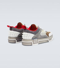 Christian Louboutin Astroloubi leather and suede sneakers