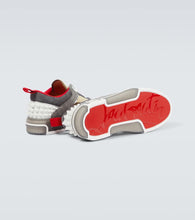 Christian Louboutin Astroloubi leather and suede sneakers