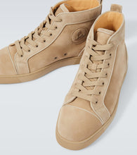 Christian Louboutin Louis suede high-top sneakers
