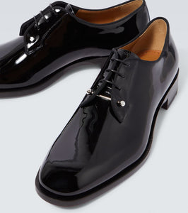 Christian Louboutin Chambeliss patent leather Derby shoes
