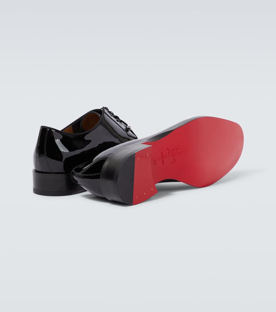Christian Louboutin Chambeliss patent leather Derby shoes