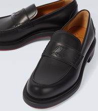 Christian Louboutin Monogram leather loafers