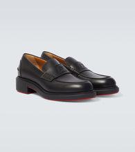 Christian Louboutin Monogram leather loafers