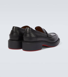 Christian Louboutin Monogram leather loafers