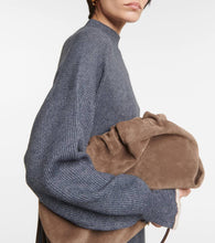 Brunello Cucinelli Ribbed-knit cotton and alpaca midi dress