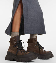 Brunello Cucinelli Ribbed-knit cotton and alpaca midi dress