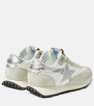 Golden Goose Marathon suede-trimmed sneakers