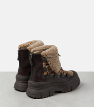 Brunello Cucinelli Shearling-lined suede ankle boots