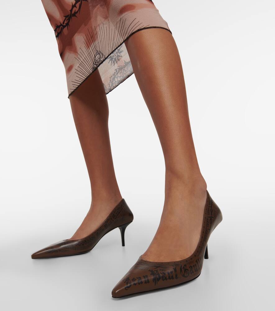 Jimmy Choo x Jean Paul Gaultier Tattoo leather pumps