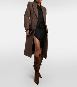 Amina Muaddi Jahleel 95 suede ankle boots