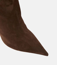 Amina Muaddi Jahleel 95 suede ankle boots