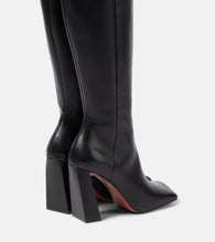 Amina Muaddi Marine 95 nappa leather knee-high boots