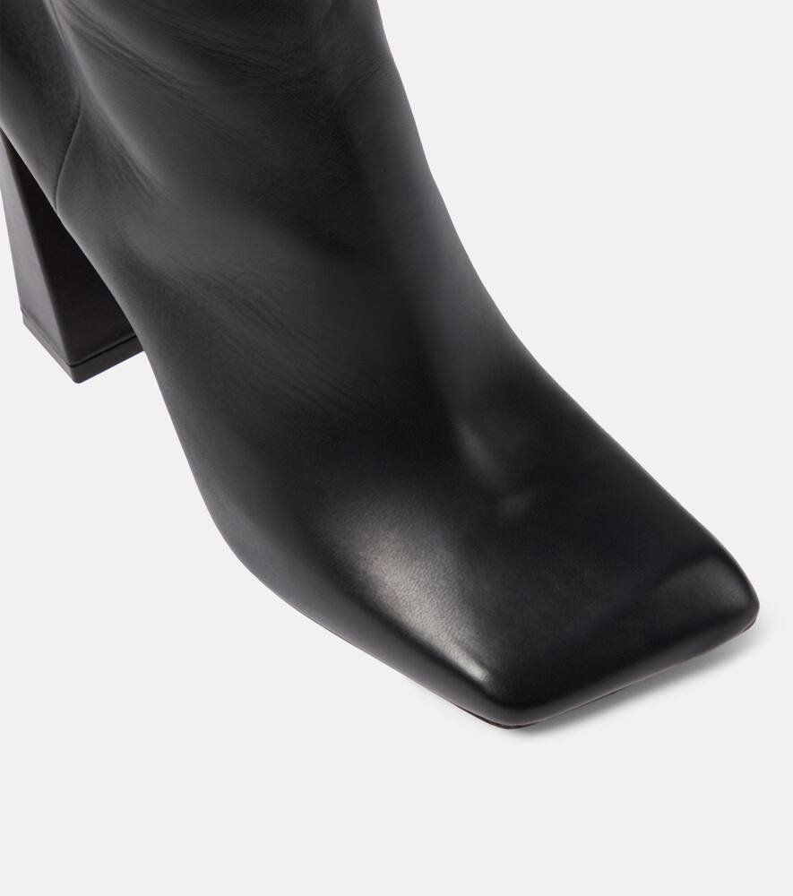 Amina Muaddi Marine 95 nappa leather knee-high boots