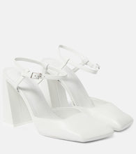 Amina Muaddi Charlotte 95 leather pumps - Amina Muaddi Charlotte 95 皮革高跟鞋