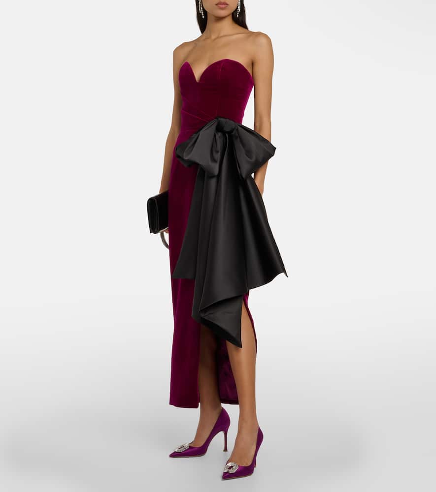 Amina Muaddi Camelia silk satin pumps