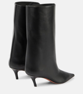 Amina Muaddi Fiona 60 leather boots