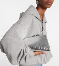 The Attico 8.30 PM metallic leather clutch