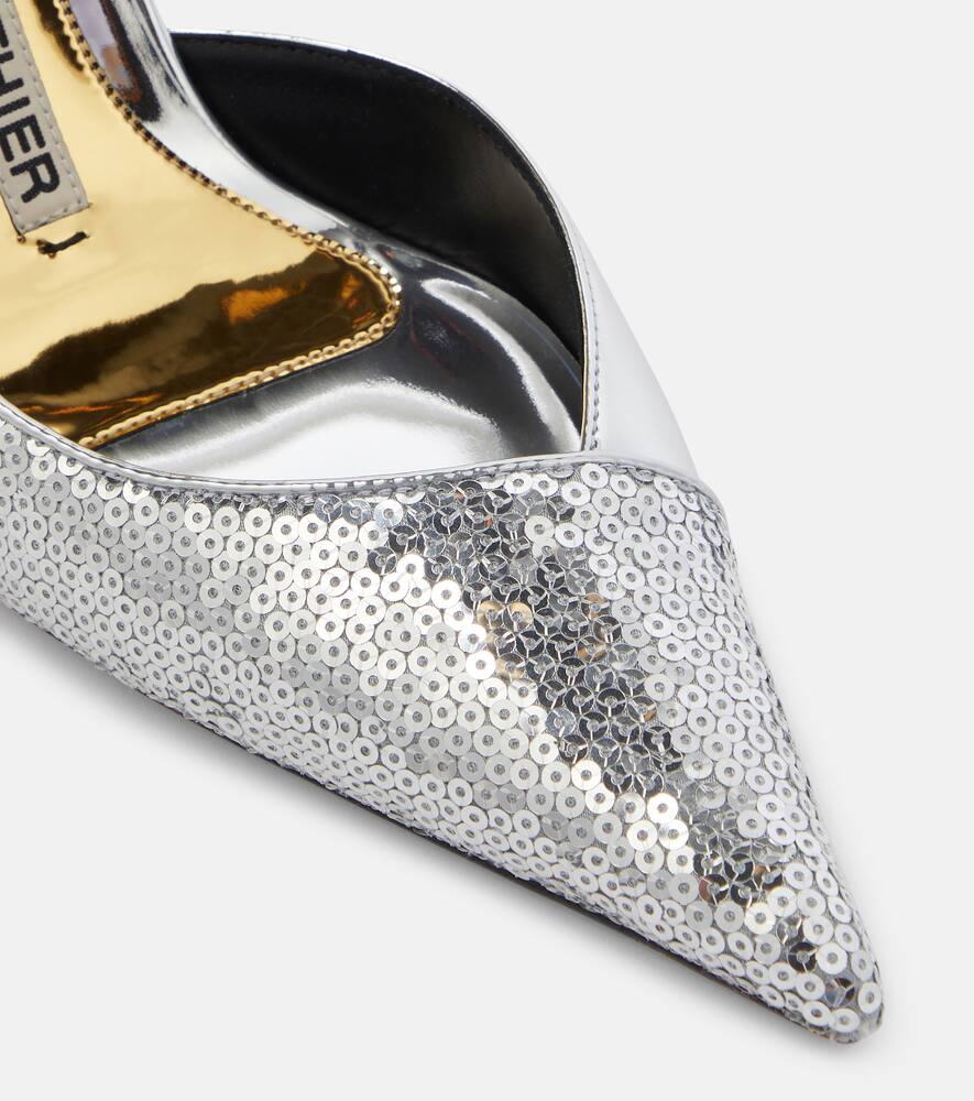 Alexandre Vauthier Sequined 105 slingback pumps