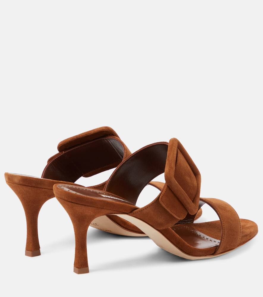 Manolo Blahnik Gable suede mules