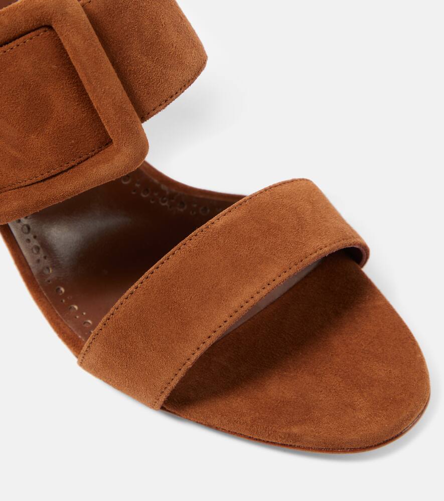 Manolo Blahnik Gable suede mules