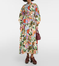 Etro Floral cotton midi shirt dress