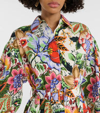 Etro Floral cotton midi shirt dress