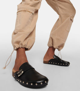 Tory Burch Mellow studded leather slippers