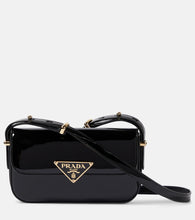 Prada Logo patent leather shoulder bag - Prada Logo漆皮单肩包