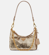 Prada Sequined Re-Nylon shoulder bag - Prada亮片尼龙单肩包