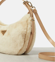 Prada Arqu√É¬© shearling shoulder bag