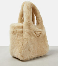 Prada Mini shearling tote bag