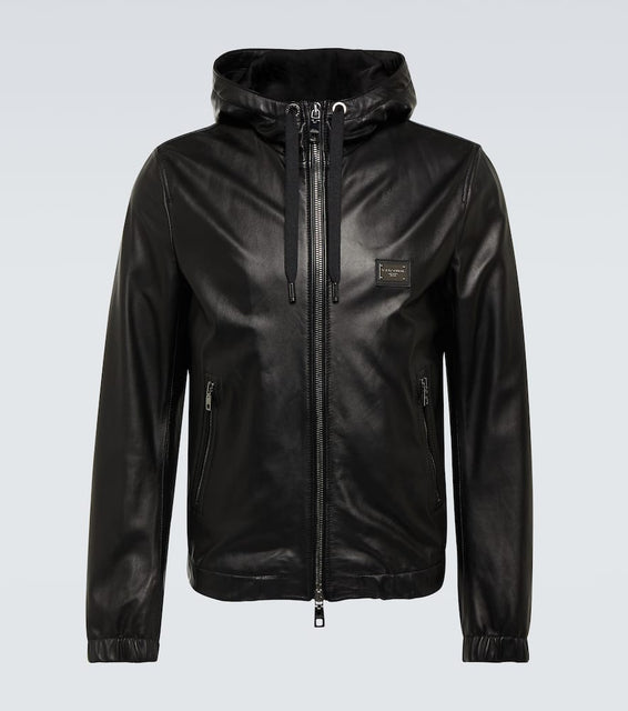 Dolce&Gabbana Logo leather jacket