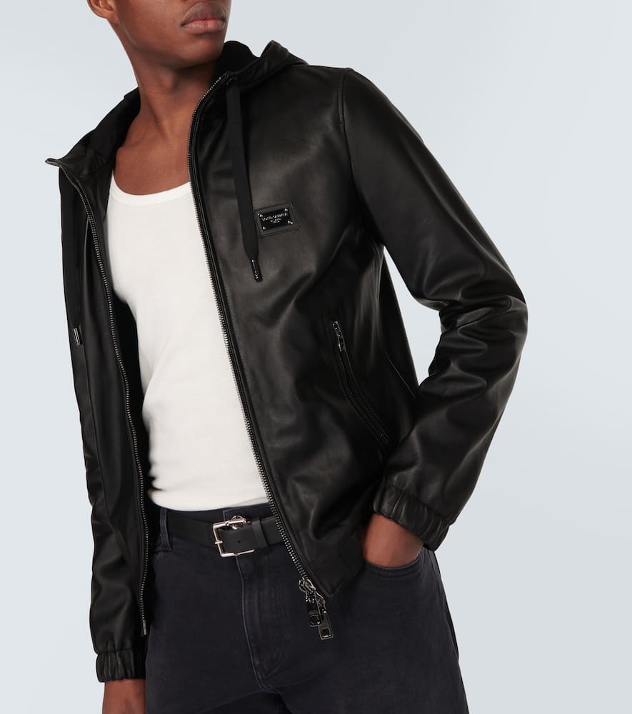 Dolce&Gabbana Logo leather jacket