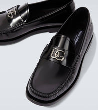 Dolce&Gabbana DG polished leather loafers