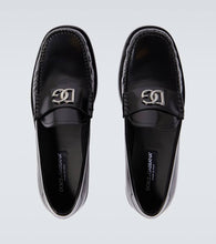 Dolce&Gabbana DG polished leather loafers