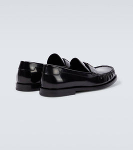 Dolce&Gabbana DG polished leather loafers