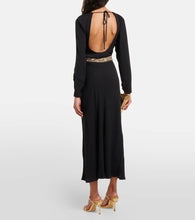 Rixo Elena embellished crêpe midi dress