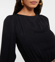 Rixo Elena embellished crêpe midi dress