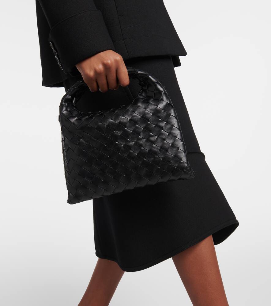 Bottega Veneta Hop Mini Intrecciato leather tote bag