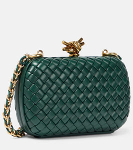 Bottega Veneta Knot Chain Intreccio leather shoulder bag