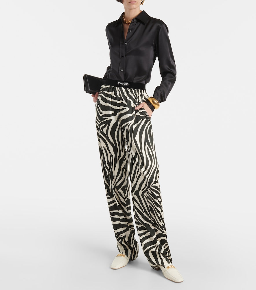 Tom Ford Whitney croc-effect leather mules