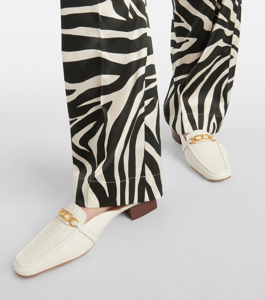 Tom Ford Whitney croc-effect leather mules