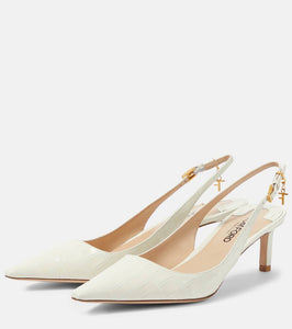 Tom Ford Angelina 55 leather slingback pumps