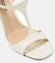 Tom Ford Angelina croc-effect leather sandals