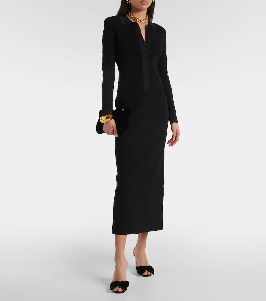 Tom Ford Brigitte 85 bow-detail velvet mule