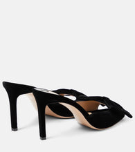 Tom Ford Brigitte 85 bow-detail velvet mule