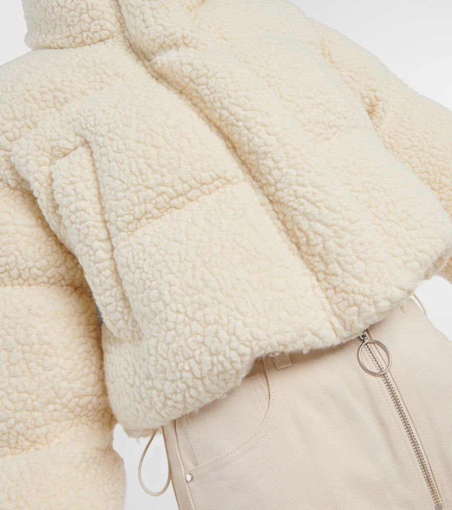 Cordova Kozzy cropped wool-blend puffer jacket