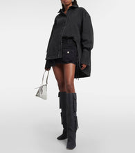 The Attico Sienna denim knee-high boots