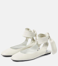 The Attico Bridal Cloe leather slingback flats